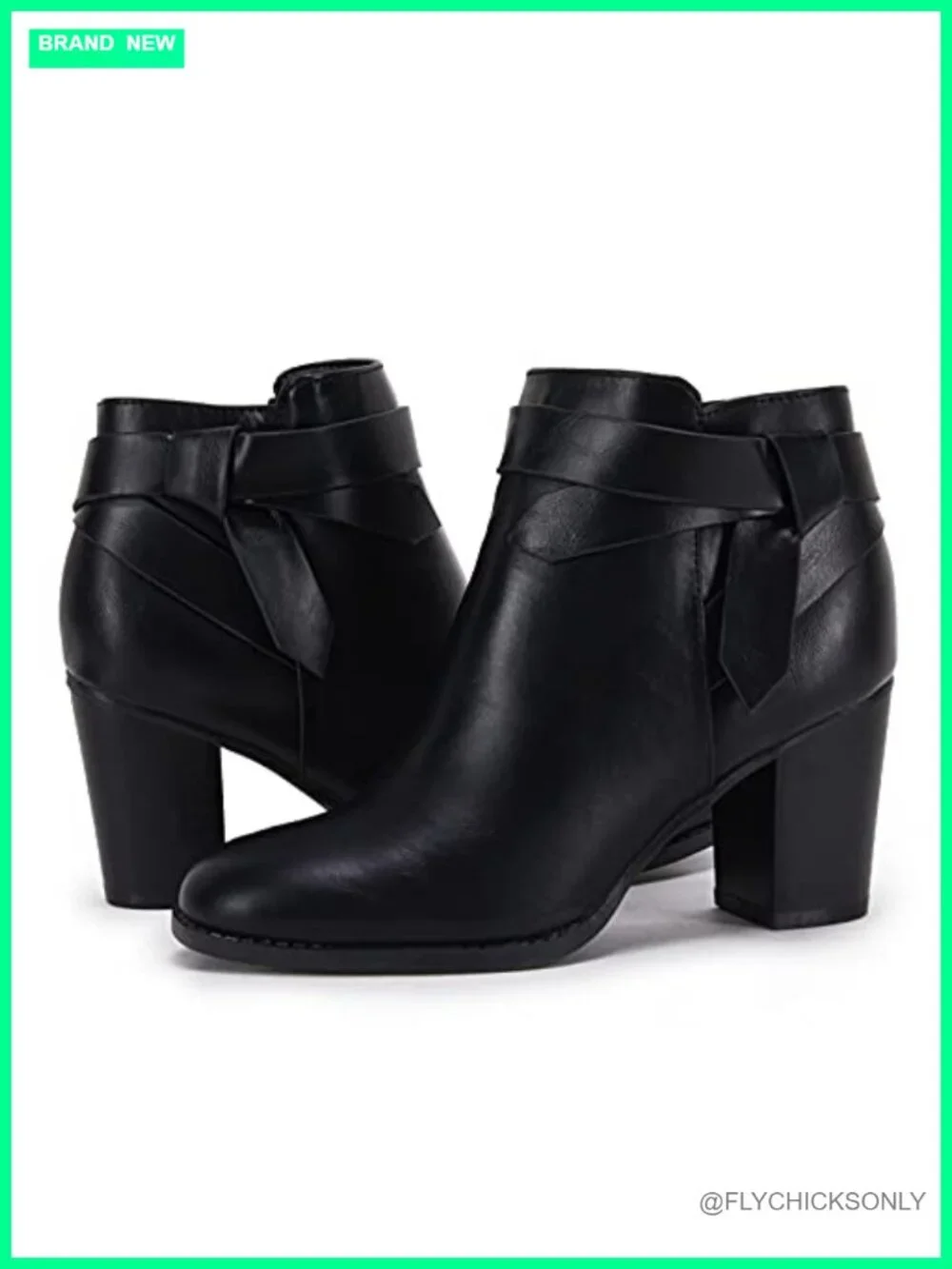 Women's Faux Suede Chelsea Ankle Boots Stacked Heel Bowtie Zip Booties